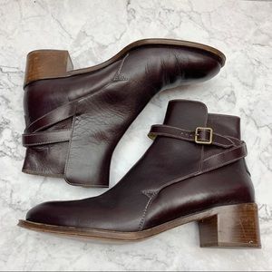 Chloe Burgundy Heeled Boots